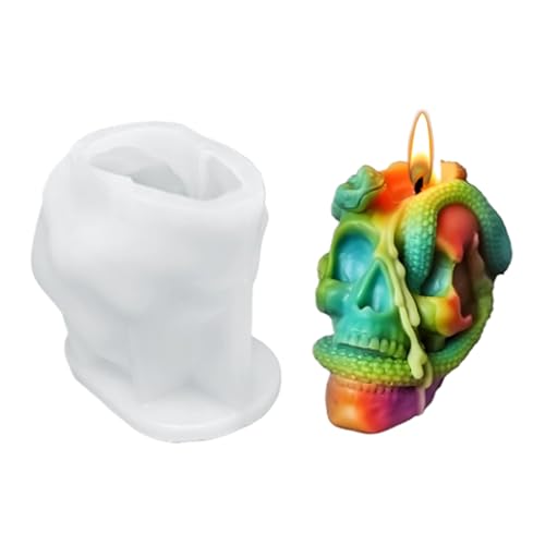 Gmokluytw Halloween Kerzenformen,Silikone Seifenform | Leicht Entnehmbare Grusel Bastelform Für Epoxidharz Gips Halloween Deko Seifenherstellung Handwerksprojekte von Gmokluytw