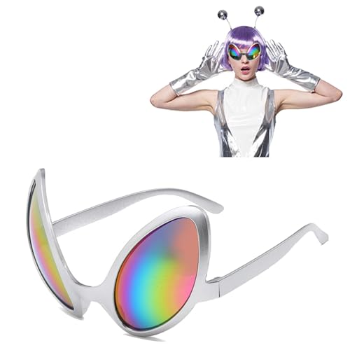 Gmokluytw Lustige Alien-Brille - Alien Kostüm Brille | Alien-Modellier-Kostümbrille | Sonnenbrille mit Regenbogengläsern | Requisiten für Mottopartys und Schulfeiern Gmokluytw Lustige Alien-Brille - Alien Kostüm Brille | Alien-Modellier-Kostümbrille | Sonnenbrille mit Regenbogengläsern | Requisiten für Mottopartys und Schulfeiern von Gmokluytw