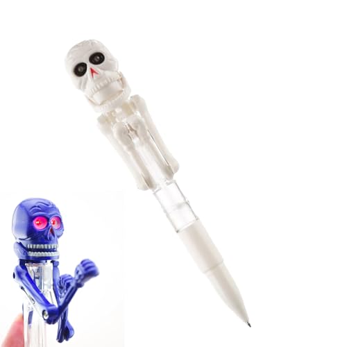 Gmokluytw Stiftskelett - lustiger Stift mit Faust - Schädelstift mit Licht - Druckstiftnachrichten für Schüler - Geschenkstift für Kinderschule Kreatives Schreiben Gmokluytw Stiftskelett - lustiger Stift mit Faust - Schädelstift mit Licht - Druckstiftnachrichten für Schüler - Geschenkstift für Kinderschule Kreatives Schreiben von Gmokluytw