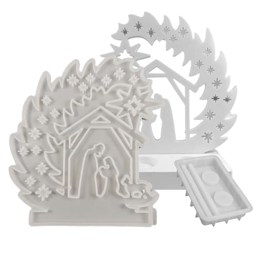 Krippe Szene Silikonform - Epoxidharz -Ornamenteinsatz | Kabinentongussschale | Weihnachtsdiy -Schimmel für Jesus -Display, Dekorationsbasis im Renaissance -Stil für Handwerk, Urlaubsheimdekoration Krippe Szene Silikonform - Epoxidharz -Ornamenteinsatz | Kabinentongussschale | Weihnachtsdiy -Schimmel für Jesus -Display, Dekorationsbasis im Renaissance -Stil für Handwerk, Urlaubsheimdekoration von Gmokluytw