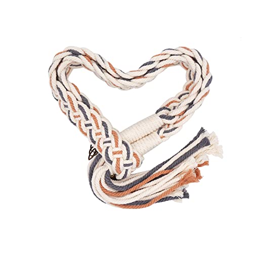Gmwjinq Hochzeits-Lasso Handfasting Cord in Naturkoton, Traditionelles keltisches Geflocht, Caramel, 4.7 Zoll von Gmwjinq