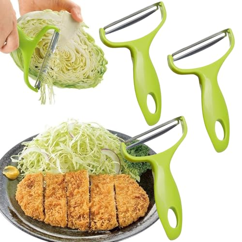 GmwyCzV 3 Stück Sparschäler, Multifunktion Y-Förmig Gemüseschäler aus Edelstahl, Extra Scharf Universalschäler Schäler mit Robuster Kunststoffgriff, Ergonomisch Peeler für Gemüse Obst (Grün) GmwyCzV 3 Stück Sparschäler, Multifunktion Y-Förmig Gemüseschäler aus Edelstahl, Extra Scharf Universalschäler Schäler mit Robuster Kunststoffgriff, Ergonomisch Peeler für Gemüse Obst (Grün) von GmwyCzV