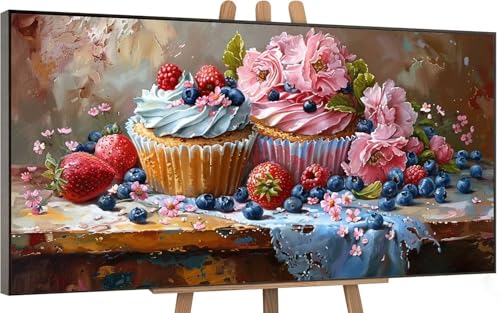 Küche Malen Nach Zahlen Erwachsene, Malen Nach Zahlen Kuchen Muster Design, DIY Paint by Numbers Adult Kunsthandwerk Set mit Pinseln + Acrylfarbe + Knitterfreie Leinwand 60x120cm, Zimmer Deko X-556 Küche Malen Nach Zahlen Erwachsene, Malen Nach Zahlen Kuchen Muster Design, DIY Paint by Numbers Adult Kunsthandwerk Set mit Pinseln + Acrylfarbe + Knitterfreie Leinwand 60x120cm, Zimmer Deko X-556 von Gnulguxo