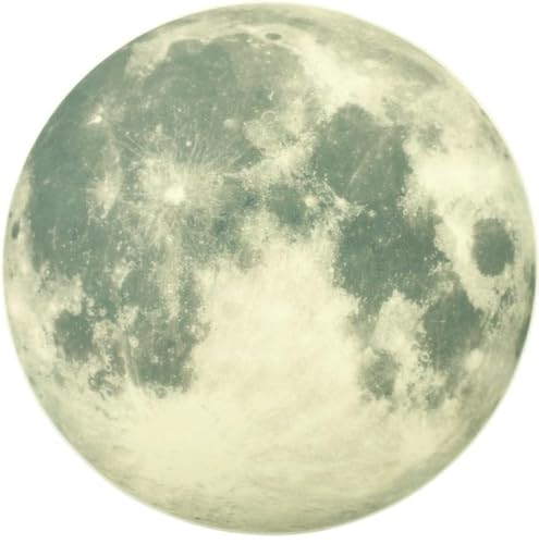 Leuchten im dunklen Aufkleber - Mond - leuchtend - Aufkleber - Kinderzimmer - Größe 20 cm Durchmesser Leuchten im dunklen Aufkleber - Mond - leuchtend - Aufkleber - Kinderzimmer - Größe 20 cm Durchmesser von Go Go Gadget