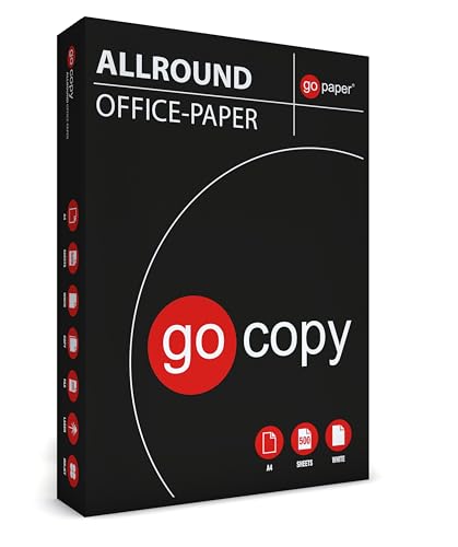 gocopy 500 Blatt Kopierpapier ALLROUND DIN A4 80g/m²holzfrei hochweiß FSC EU-ECOLABEL von gocopy