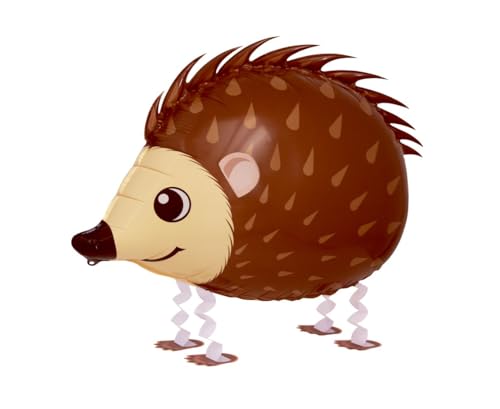 Brauner Igel-Folienballon mit Stacheln und Beinen, 51 cm von GoDan