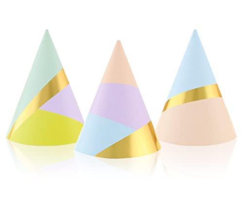 Partyhüte aus Papier von GoDan - Pastell Party, 6 Stück. von GODAN