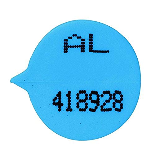 GoSecure VAL06850 S3B Runddichtung, nummeriert, Blau, 500 Stück von GoSecure