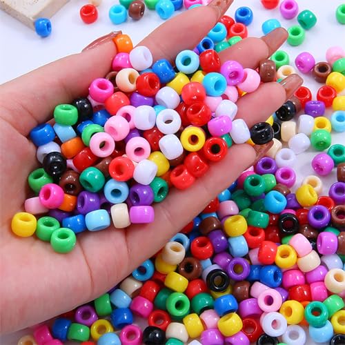 Gocelyn 3500+ Stücke Pony Perlen für Armband Halskette Herstellung, Mehrfarbige Kunststoff Handwerksperlen Seed Perlen mit großem Loch für DIY Basteln Kandi Schmuck Herstellung Haar Flechten Gocelyn 3500+ Stücke Pony Perlen für Armband Halskette Herstellung, Mehrfarbige Kunststoff Handwerksperlen Seed Perlen mit großem Loch für DIY Basteln Kandi Schmuck Herstellung Haar Flechten von Gocelyn