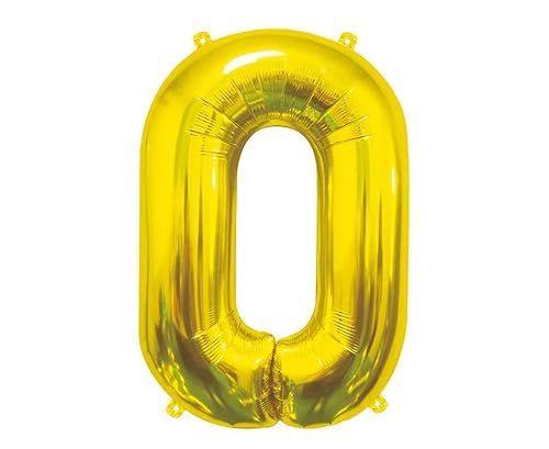 Godan XL Folienballon Zahl 0 Gold 85 cm Godan XL Folienballon Zahl 0 Gold 85 cm von Godan