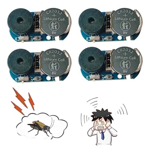 4 Pack New 20 Sounds Annoyatron Noise Maker Prank, Prank Noise Maker Hidden, Beeping Several Months, Office Pranks for Coworkers, Devices to Annoy Neighbors, Funny Office Pranks for Adults (Blue) von GodbTG