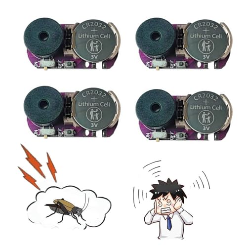 4 Pack New 20 Sounds Annoyatron Noise Maker Prank, Prank Noise Maker Hidden, Beeping Several Months, Office Pranks for Coworkers, Devices to Annoy Neighbors, Funny Office Pranks for Adults (Purple) von GodbTG