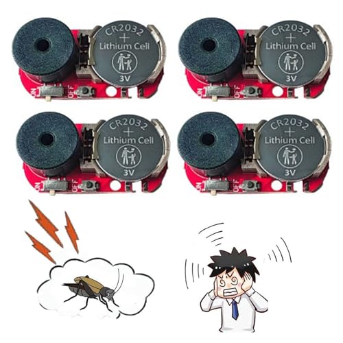 4 Pack New 20 Sounds Annoyatron Noise Maker Prank, Prank Noise Maker Hidden, Beeping Several Months, Office Pranks for Coworkers, Devices to Annoy Neighbors, Funny Office Pranks for Adults (Red) von GodbTG