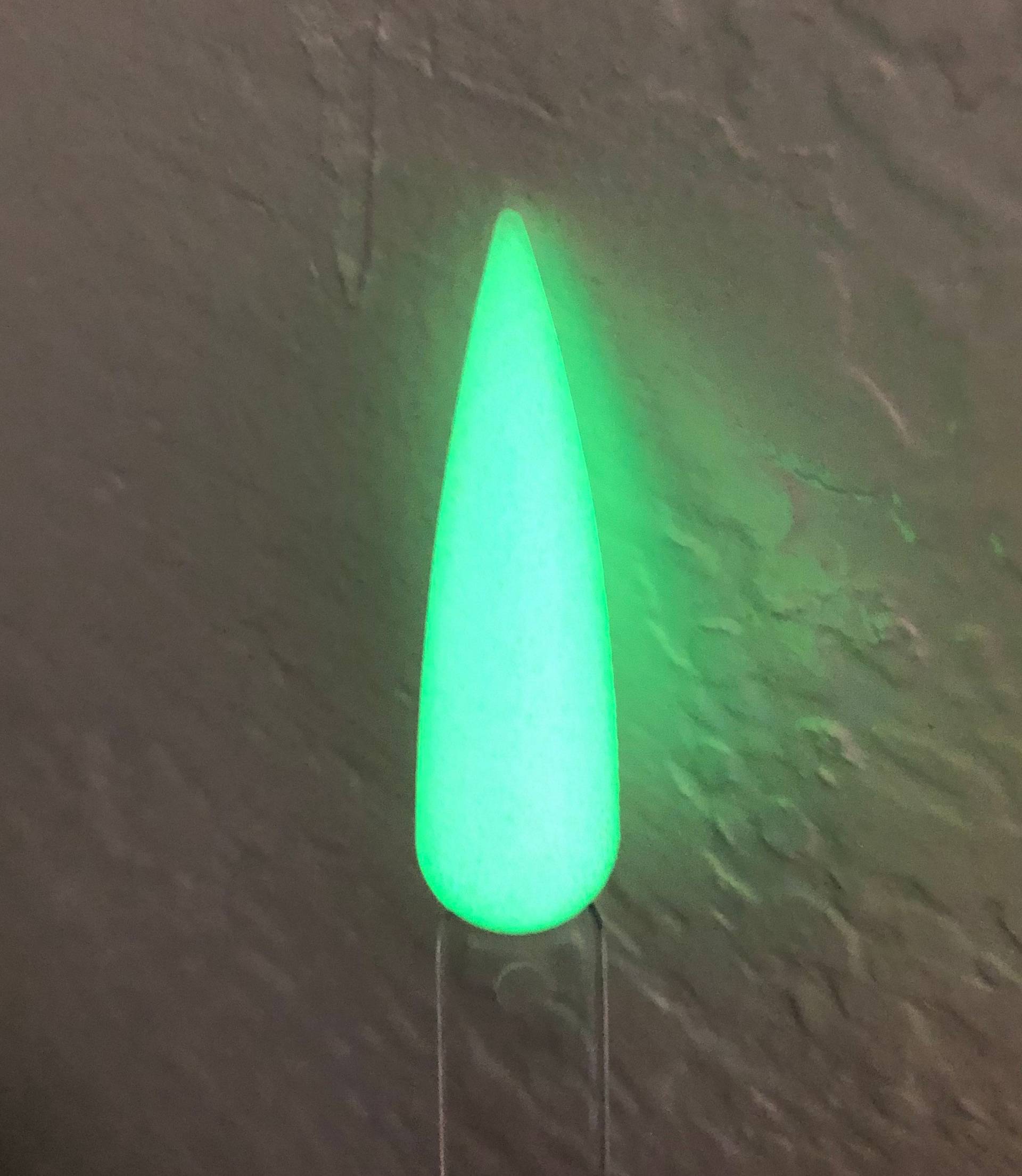 Green Glow in The Dark Acryl Puder, Dip Puder Für Nägel, Glitter Acrylnagel Nagel von GodessAcrylicsAnDips