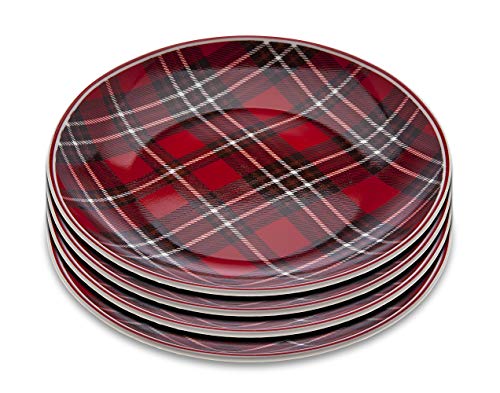 Godinger Holiday Plate Vintage Plaid Print - Set of Four - 6 inches Godinger Holiday Plate Vintage Plaid Print - Set of Four - 6 inches von Godinger