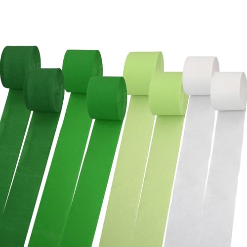 8 Stücke Krepppapier Grün, 4 Farben Krepppapier Papierrollen, Wird Für Bastelarbeiten, Als Dekoration Für Hochzeiten, Geburtstage Und Andere Anlässe Verwendet 4.5 Cm Breit Und 25 Meter Lang 8 Stücke Krepppapier Grün, 4 Farben Krepppapier Papierrollen, Wird Für Bastelarbeiten, Als Dekoration Für Hochzeiten, Geburtstage Und Andere Anlässe Verwendet 4.5 Cm Breit Und 25 Meter Lang von Godneei