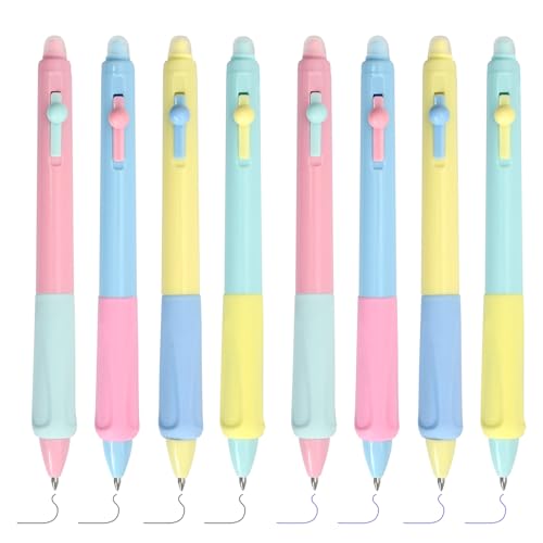 Godneei 8er-Pack Radierbarer Kugelschreiber, Bleistift Mit Radiergummi, Gelstifte Radierbar 4 Schwarze + 4 Blaue, 0,5 Mm Aufsteck-Gelstifte Godneei 8er-Pack Radierbarer Kugelschreiber, Bleistift Mit Radiergummi, Gelstifte Radierbar 4 Schwarze + 4 Blaue, 0,5 Mm Aufsteck-Gelstifte von Godneei