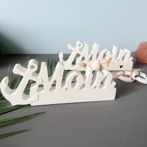 Silikonformen GießFormen 16 X 6,5 X 1,6 cm, GießFormen Silikon "Moin" Nautische Anker-Elemente, Diy-Kerzen, Schreibtisch-Dekor von Godneei