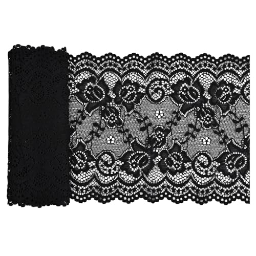 Spitzenband, Spitzenstoff Nylon Und Elasthan, Spitzenborte 1 Meter Und 15 Cm Breit, Geeignet Zum NäHen, Heimwerken, Schneidern, Hochzeit, Dekoration Spitzenband, Spitzenstoff Nylon Und Elasthan, Spitzenborte 1 Meter Und 15 Cm Breit, Geeignet Zum NäHen, Heimwerken, Schneidern, Hochzeit, Dekoration von Godneei