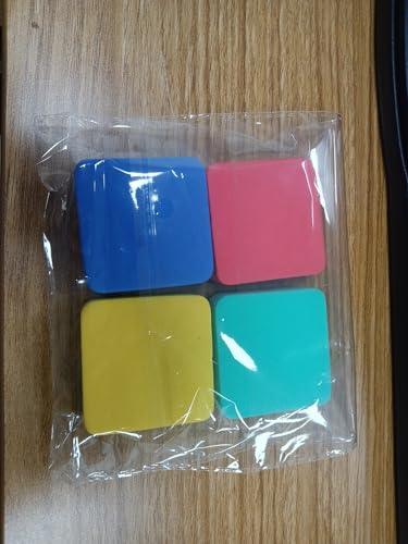 Whiteboard-Radiergummi, magnetisch, 5 x 5 x 1,7 cm, trockene Whiteboard-Radierer für Büro, Klassenzimmer, Schule, Zuhause, Whiteboard-Radierer, magnetisches Reiniger-Set Whiteboard-Radiergummi, magnetisch, 5 x 5 x 1,7 cm, trockene Whiteboard-Radierer für Büro, Klassenzimmer, Schule, Zuhause, Whiteboard-Radierer, magnetisches Reiniger-Set von Godneei