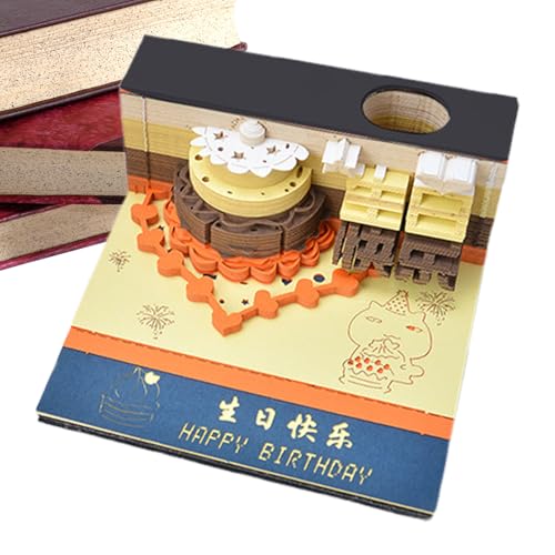 Godpqiui 3D Papier-Gravur Notizen,Klebbarer Notizblock Mit Vintage-Muster - Klassischer Planer Multifunktions-Notizblock Für Haushalt, Klassenzimmer Und Schreibtisch Godpqiui 3D Papier-Gravur Notizen,Klebbarer Notizblock Mit Vintage-Muster - Klassischer Planer Multifunktions-Notizblock Für Haushalt, Klassenzimmer Und Schreibtisch von Godpqiui
