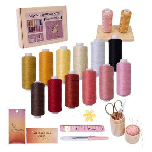 Godpqiui Nähgarn Sortiment, 53 teilige Bunte Nähmaschinengarn Kollektion Baumwolle Polyester, Zubehör Für Quilten Sticken Nähen Haushalt Reisen Hochzeit Schule Kinder Godpqiui Nähgarn Sortiment, 53 teilige Bunte Nähmaschinengarn Kollektion Baumwolle Polyester, Zubehör Für Quilten Sticken Nähen Haushalt Reisen Hochzeit Schule Kinder von Godpqiui