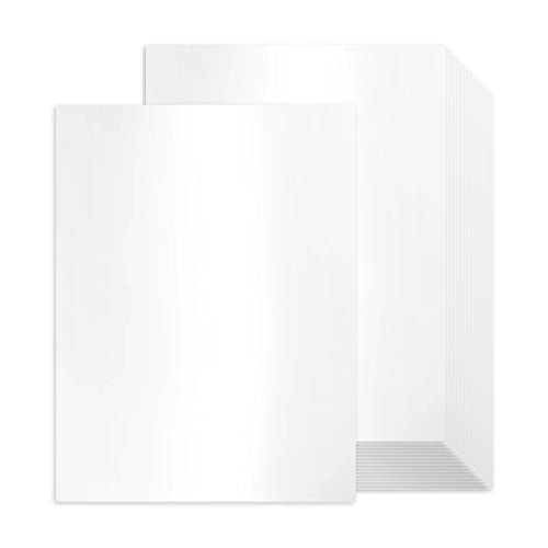 100 Blatt weiß schimmernder Karton 8,5 x 11 Urkundenpapier, Goefun 36,3 kg Perlglanzpapier für Einladungen, Zertifikate, Basteln, DIY-Karten von Goefun