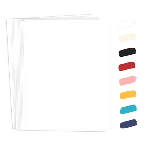 Goefun 50 Stück weißer Karton, 8,5 x 11 cm, weißes Papier, 29,5 kg Karton-Druckerpapier für Kartenherstellung, Bürodruck, Zertifikat von Goefun