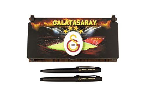 Gök-Türk Schatulle aus Holz mit 2 Kugelschreiber 'Galatasaray mit Ihrer GRAVUR (ohne Gravur) von Gök-Türk