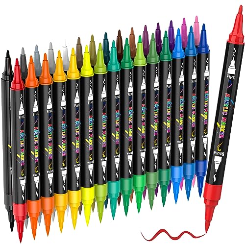 30 Farben Acrylstifte für Steine Doppelspitze Steine Bemalen Stifte Wasserfest mit Pinselspitze und feiner Spitze Permanent Marker Stifte Acrylstifte für Leinwand Glas Keramik Basteln Kunstbedarf 30 Farben Acrylstifte für Steine Doppelspitze Steine Bemalen Stifte Wasserfest mit Pinselspitze und feiner Spitze Permanent Marker Stifte Acrylstifte für Leinwand Glas Keramik Basteln Kunstbedarf von Goffii