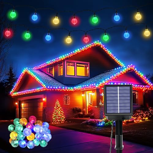 Lichterkette Außen Solar Wetterfest, 30 LED 3M + 5,1M 8 Modi IP65 Bunt Outdoor Solarlichterkette Aussen Wetterfest Solar Lampions für Balkon Terrassen Garten Bäume Weihnachten Partys Dekorationen Lichterkette Außen Solar Wetterfest, 30 LED 3M + 5,1M 8 Modi IP65 Bunt Outdoor Solarlichterkette Aussen Wetterfest Solar Lampions für Balkon Terrassen Garten Bäume Weihnachten Partys Dekorationen von Goffii