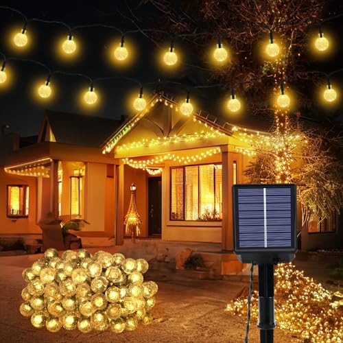Solar Lichterkette Aussen Wetterfest, 100 LED 3M +15M 8 Modi IP65 Warmweiß Solarlichterkette aussen Wetterfest Solar Lampions Kristallkugeln für Balkon Deko Terrassen Garten Weihnachten Partys Zuhause Solar Lichterkette Aussen Wetterfest, 100 LED 3M +15M 8 Modi IP65 Warmweiß Solarlichterkette aussen Wetterfest Solar Lampions Kristallkugeln für Balkon Deko Terrassen Garten Weihnachten Partys Zuhause von Goffii
