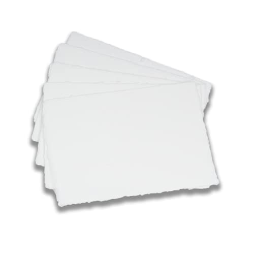 Hanji-Notizkarte, traditionelles koreanisches Maulbeerpapier, dickes blanko, handgemachtes Papier mit speziellen Kanten, 10,2 x 15,2 cm, 5 Bögen von Gogamhanji&paper