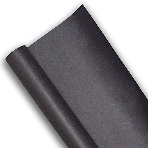 O-Bang Ji, Colered Hanji Papierrolle, Naturfaser, unyong Textur, 45 g/m², 54,1 x 1,498,6 cm, traditionelles koreanisches Maulbeerpapier, Schwarz O-Bang Ji, Colered Hanji Papierrolle, Naturfaser, unyong Textur, 45 g/m², 54,1 x 1,498,6 cm, traditionelles koreanisches Maulbeerpapier, Schwarz von Gogamhanji&paper