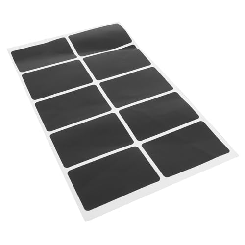 Gogogmee 1 Blatt Rechteckige Kreidetafel Aufkleber Wiederverwendbare und Abnehmbare Etiketten für Flaschen und Gläser für Beschriftungen und Dekoration Küche Büro und Bar Schwarz Gogogmee 1 Blatt Rechteckige Kreidetafel Aufkleber Wiederverwendbare und Abnehmbare Etiketten für Flaschen und Gläser für Beschriftungen und Dekoration Küche Büro und Bar Schwarz von Gogogmee