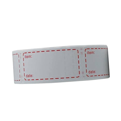 Gogogmee 1 Rolle Küchenbeschriftungs Aufkleber Selbstklebende Beschreibbare Etiketten für Lebensmittel Identifikation und Datumsaufzeichnung für Vorräte Praktisch und Vielseitig von Gogogmee