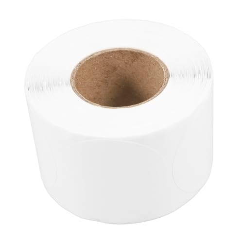 Gogogmee 1 Rolle Runde Thermopapier Etiketten Selbstklebend Bedruckbare Sticker für Thermodrucker Starke Haftung Vielseitig Einsetzbar für Lager Supermärkte und von Gogogmee