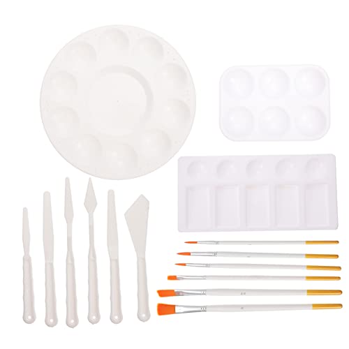 Gogogmee 1 Satz Ölmalerei Mischpalette mit Löchern für Aquarell und Gouachefarben Tragbar und Leicht Malbegeisterte Gogogmee 1 Satz Ölmalerei Mischpalette mit Löchern für Aquarell und Gouachefarben Tragbar und Leicht Malbegeisterte von Gogogmee