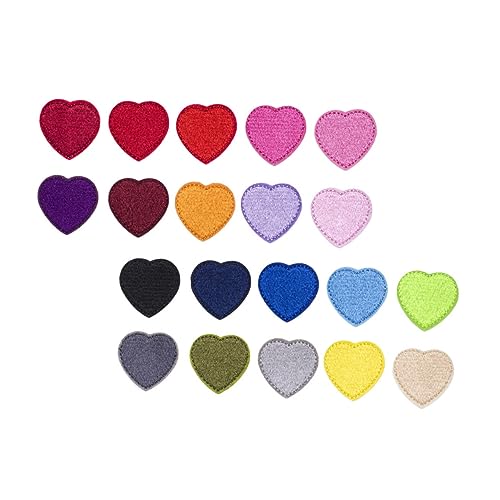 Gogogmee 1 Satz Teiliges Herz Patches Mehrfarbige Sticker zum Aufbügeln für Kleidung Taschen und DIY Projekte Kreative Stickerei für Designs Gogogmee 1 Satz Teiliges Herz Patches Mehrfarbige Sticker zum Aufbügeln für Kleidung Taschen und DIY Projekte Kreative Stickerei für Designs von Gogogmee