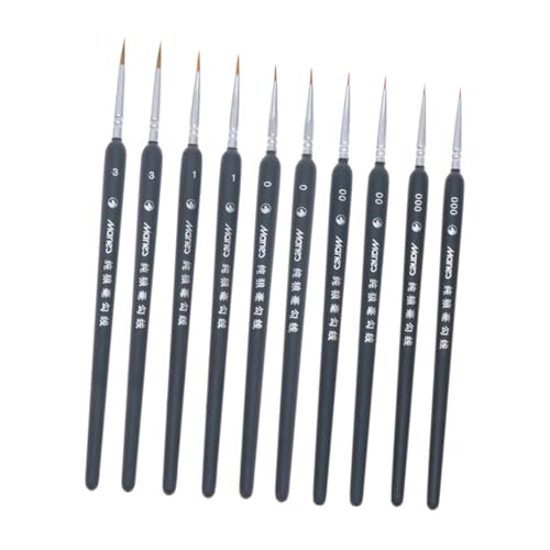 Gogogmee 1 Satz Teiliges Wolfshaar Pinselset für Detailmalerei Profi Pinsel für Aquarell und Ölfarben für Künstler Aller Erfahrungsstufen Gogogmee 1 Satz Teiliges Wolfshaar Pinselset für Detailmalerei Profi Pinsel für Aquarell und Ölfarben für Künstler Aller Erfahrungsstufen von Gogogmee