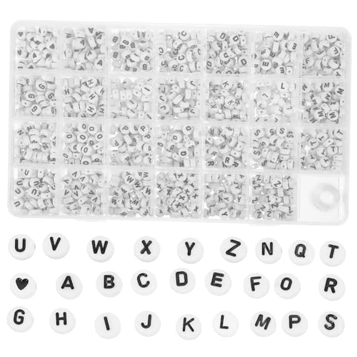 Gogogmee 1 Schachtel Buchstabenperlen Teilig Acryl Mehrfarbig DIY Schmuckperlen für Armbänder Halsketten Bastelbedarf Kreative Buchstaben Beads für Selbermachen Gogogmee 1 Schachtel Buchstabenperlen Teilig Acryl Mehrfarbig DIY Schmuckperlen für Armbänder Halsketten Bastelbedarf Kreative Buchstaben Beads für Selbermachen von Gogogmee