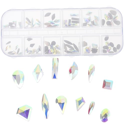 Gogogmee 1 Schachtel DIY Nagel Charms Fächer mit Flachen Rückseiten Strasssteinen in Ab Vielseitige Dekorative Nail Art Schmucksteine für Nägel Basteln und DIY Accessoires Gogogmee 1 Schachtel DIY Nagel Charms Fächer mit Flachen Rückseiten Strasssteinen in Ab Vielseitige Dekorative Nail Art Schmucksteine für Nägel Basteln und DIY Accessoires von Gogogmee