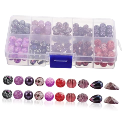 Gogogmee 1 Schachtel Kristall Glasperlen Farbverlauf DIY Schmuckperlen Rund Glas Spacer Perlen für Armbänder Halsketten Basteln Handgemachte Dekoration von Gogogmee