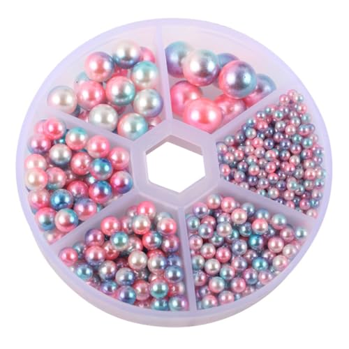 Gogogmee 1 Schachtel Modische Farbige Flache Schmucksteine aus Harz DIY Haarschmuck Verzierungen für Haarbänder Taschen und Kleidung Langlebige Bastelaccessoires zum Aufkleben von Gogogmee