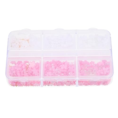 Gogogmee 1 Schachtel Nagelcharms Blüten Nagelkunst Zubehör für Diy Maniküre Fächer Box für Nagelgestaltung und von Gogogmee