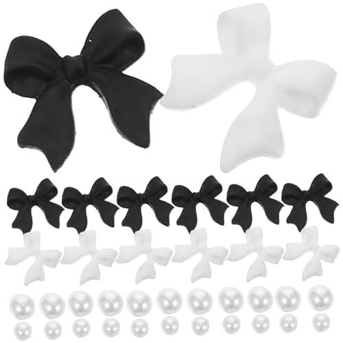 Gogogmee 1 Schachtel Nail Art Charms mit Perlen und Schleifen design Fächer DIY Maniküre Zubehör Bunte Nageldekorationen für Kreative Nailart Vielseitige Schmucksteine für Nägel und von Gogogmee