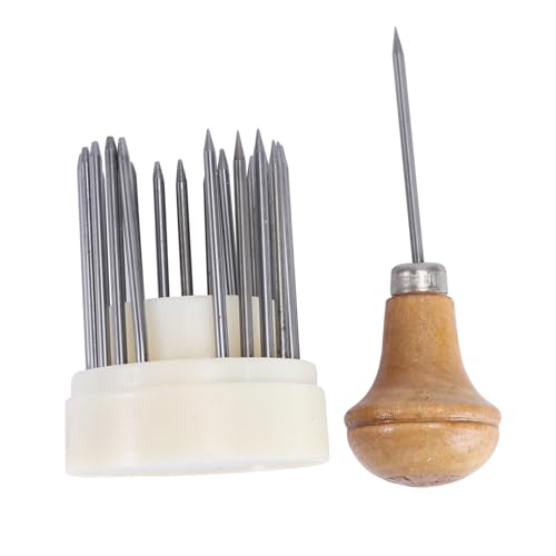 Gogogmee 1 Schachtel Teiliges Schmuck Inlay mit Holzgriff Vielseitige Perlen Saugnadeln für Diamant und Edelsteinfassung Langlebiges Gravur und Handwerkswerkzeug für Schmuckherstellung und von Gogogmee