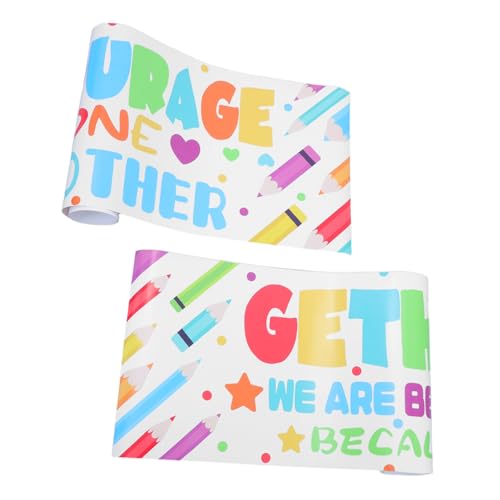Gogogmee 1 Set „back to School“-klassenzimmer-banner: Abnehmbare Pvc-wandaufkleber Für Grundschule Und Kindergarten – Dekoration Für Den Schulanfang Gogogmee 1 Set „back to School“-klassenzimmer-banner: Abnehmbare Pvc-wandaufkleber Für Grundschule Und Kindergarten – Dekoration Für Den Schulanfang von Gogogmee