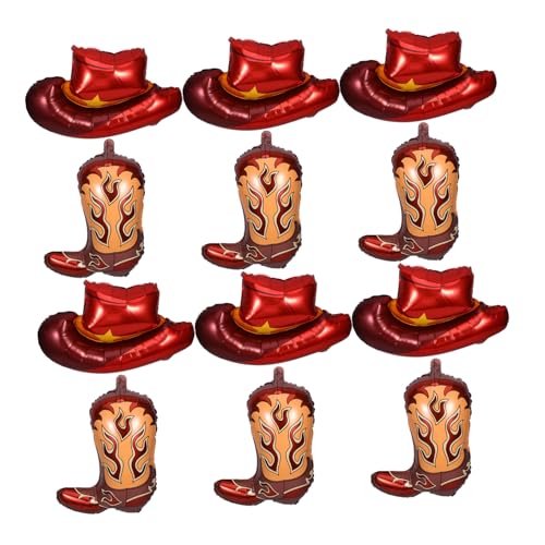Gogogmee 1 Set Western-party-luftballons: Folienballons Mit Cowboyhut Und Stiefeln – Party-zubehör Zum Western-thema Für Cowgirl-geburtstage Im Innen- Und Außenbereich Gogogmee 1 Set Western-party-luftballons: Folienballons Mit Cowboyhut Und Stiefeln – Party-zubehör Zum Western-thema Für Cowgirl-geburtstage Im Innen- Und Außenbereich von Gogogmee
