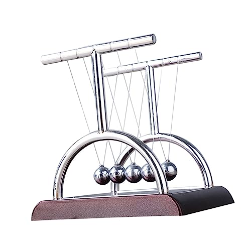 Gogogmee 1 Stück Newton Ball Kreatives Tischornament für Büro und Zuhause Schreibtisch Deko für Familie Lehrreiches Modell für Bewegungsgesetze Gogogmee 1 Stück Newton Ball Kreatives Tischornament für Büro und Zuhause Schreibtisch Deko für Familie Lehrreiches Modell für Bewegungsgesetze von Gogogmee